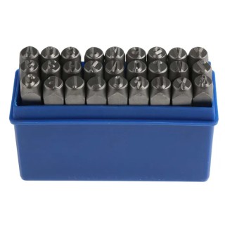RS PRO 8 mm x 27 Piece Letter Engraving Punch Set for Metal Objects 251-744