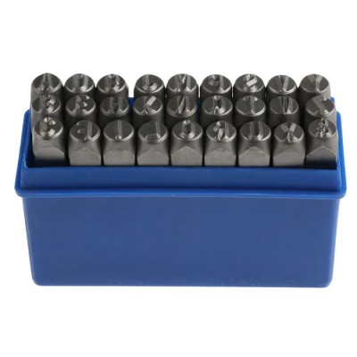RS PRO 8 mm x 27 Piece Letter Engraving Punch Set for Metal Objects 251-744