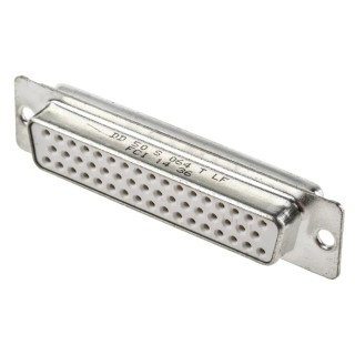 Amphenol Communications Solutions 50 Way Straight 2.76 mm Pitch Panel Mount D-Sub Connector Female DD50S064TLF