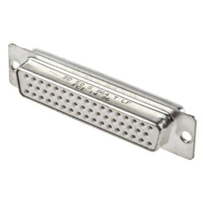 Amphenol Communications Solutions 50 Way Straight 2.76 mm Pitch Panel Mount D-Sub Connector Female DD50S064TLF