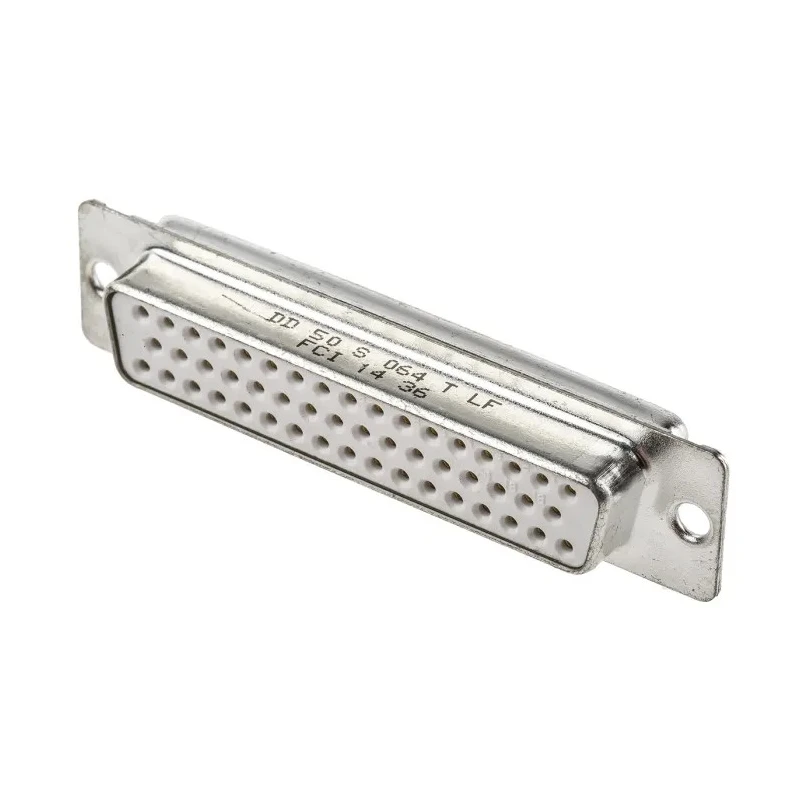 Amphenol Communications Solutions 50 Way Straight 2.76 mm Pitch Panel Mount D-Sub Connector Female DD50S064TLF