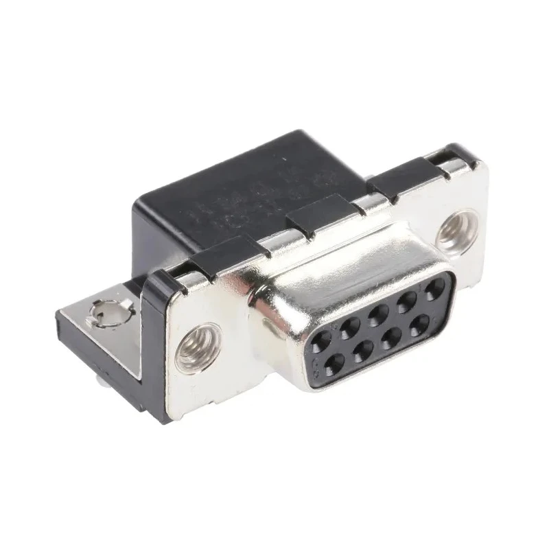 Amphenol ICC Delta D 9 Way Right Angle 2.74 mm Pitch Through Hole D-Sub Connector, M3 Threaded Insert Female D09S13A4GL00LF