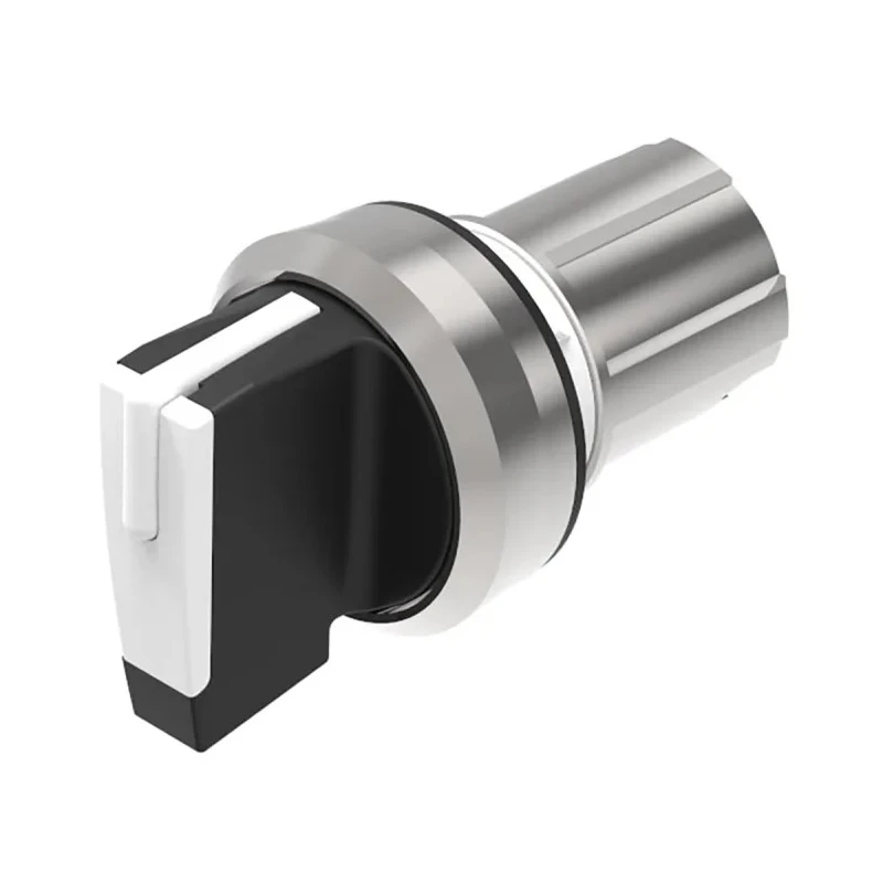 EAO 45 Series Selector Switch Head 22.3 mm Cutout White Handle IP67 IP40 IP20 IP66 IP69K 45-2819.2C90.003