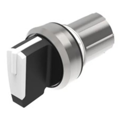 EAO 45 Series Selector Switch Head 22.3 mm Cutout White Handle IP40 IP66 IP67 IP20 IP69K 45-2828.2C90.001