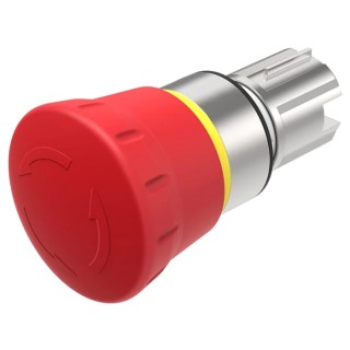 EAO Emergency Stop Push Button Head, Twist Release Actuation, Red Mushroom, 40 mm Diameter, Model 45-2C36.2920.000