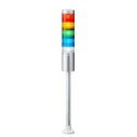 Patlite LR6 Series Signal Tower Buzzer 24V DC 5 Lights White, Amber, Blue, Clear, Green, Red Pole Mount LR6-502PJNU-RYGBC