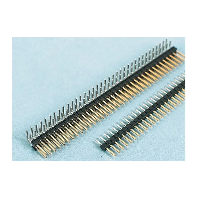 Amphenol Communications Solutions Bergstik Series Right Angle Through Hole Pin Header, 72 Contacts, 2.54 mm 77317-812-72LF