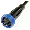 Bulgin USB Cable Male Mini USB Type B to Male Mini USB Type A, USB 2.0, 2 m, Black PX0442/2M00