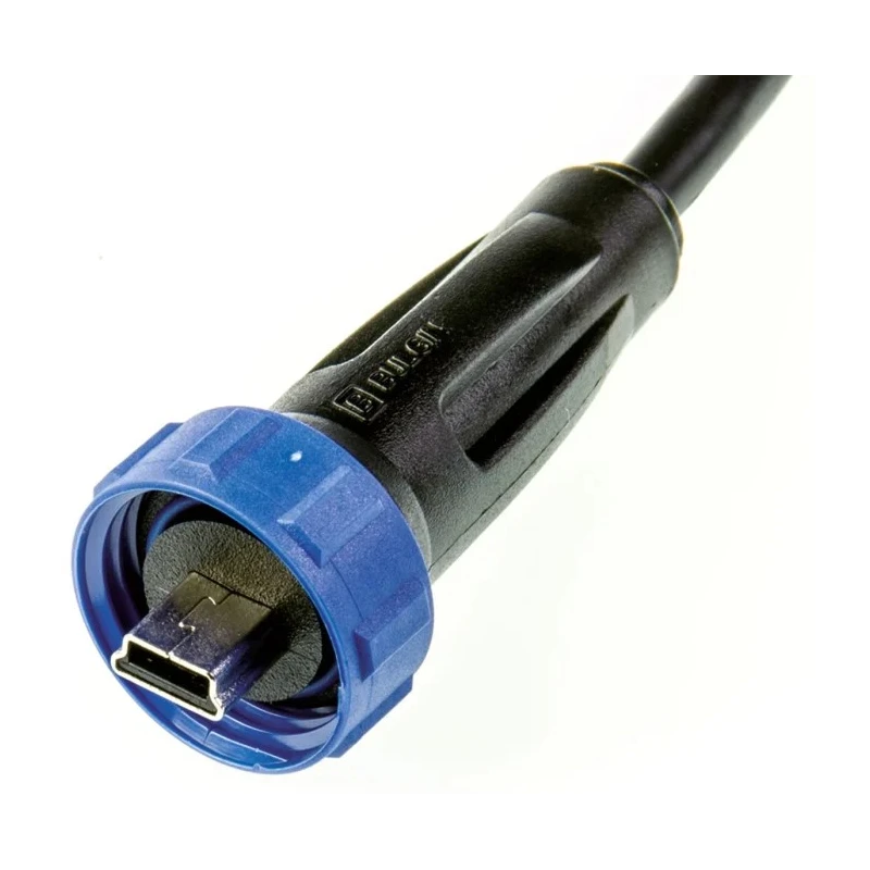 Bulgin USB Cable Male Mini USB Type B to Male Mini USB Type A, USB 2.0, 2 m, Black PX0442/2M00