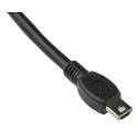 Bulgin USB Cable Male Mini USB Type B to Male Mini USB Type A, USB 2.0, 2 m, Black PX0442/2M00