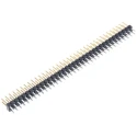 Amphenol Communications Solutions Bergstik Series Straight Through Hole Pin Header, 72 Contacts, 2.54 mm 77313-118-72LF