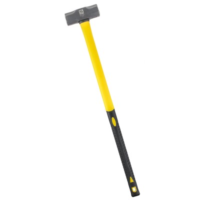 RS PRO Medium Carbon Steel Head Sledge Hammer Fibreglass Handle 762mm, 3.2 kg 251-463