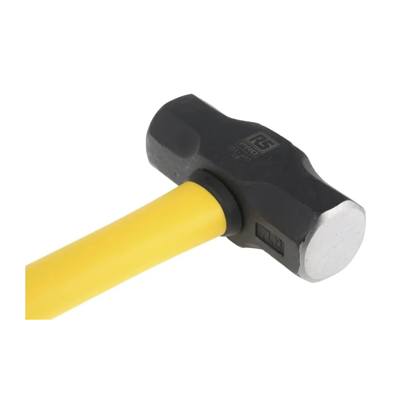 RS PRO Medium Carbon Steel Head Sledge Hammer Fibreglass Handle 762mm, 3.2 kg 251-463