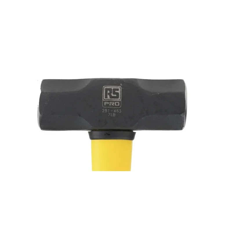 RS PRO Medium Carbon Steel Head Sledge Hammer Fibreglass Handle 762mm, 3.2 kg 251-463