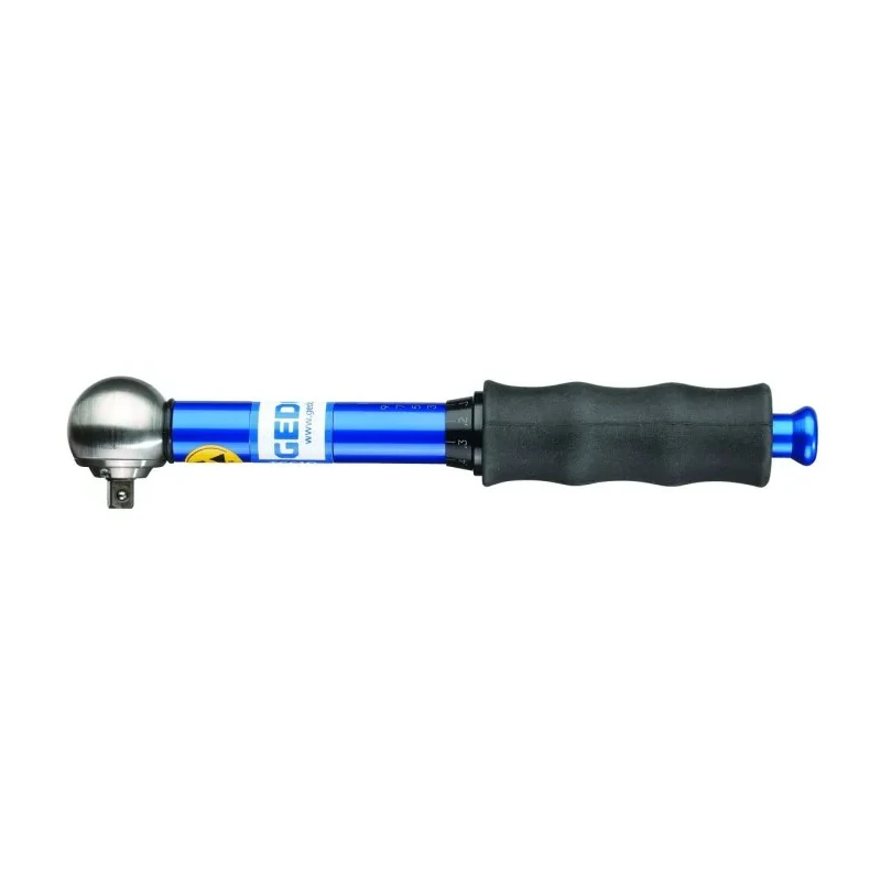 MHH Engineering Slipping Torque Wrench, 2 to 10 Nm, 1/4 in Square Drive, 195mm Overall 056040A30440