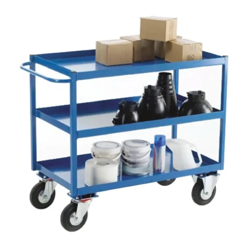 RS PRO Heavy-Duty 3 Shelf Steel Cushion Trolley, 500 mm Platform Length, 350 kg Load Capacity, 900 mm Platform Width, 251-839