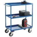 RS PRO Heavy-Duty 3 Shelf Steel Cushion Trolley 1050 mm Length 500 mm Width 350 kg Load Capacity 251-845