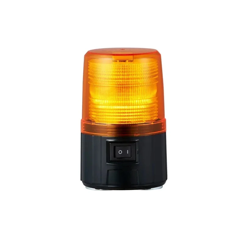 Patlite LED Beacon Amber Flashing 6V DC Direct Mount PFH-BT-Y
