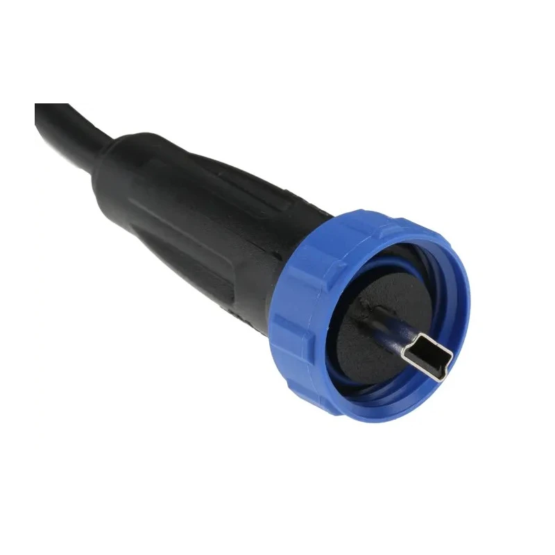 Bulgin Male Mini USB Type B to Male USB 2.0 USB Type A Cable Black 3m PX0441/3M00