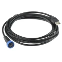 Bulgin Male Mini USB Type B to Male USB 2.0 USB Type A Cable Black 3m PX0441/3M00