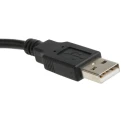 Bulgin Male Mini USB Type B to Male USB 2.0 USB Type A Cable Black 3m PX0441/3M00