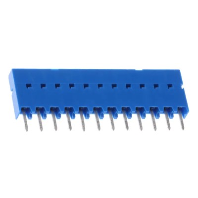 Amphenol Communications Solutions Dubox Series Straight Through Hole PCB Socket, 12-Contact, 1 Row, 2.54 mm 75915-412LF