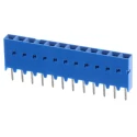Amphenol Communications Solutions Dubox Series Straight Through Hole PCB Socket, 12-Contact, 1 Row, 2.54 mm 75915-412LF