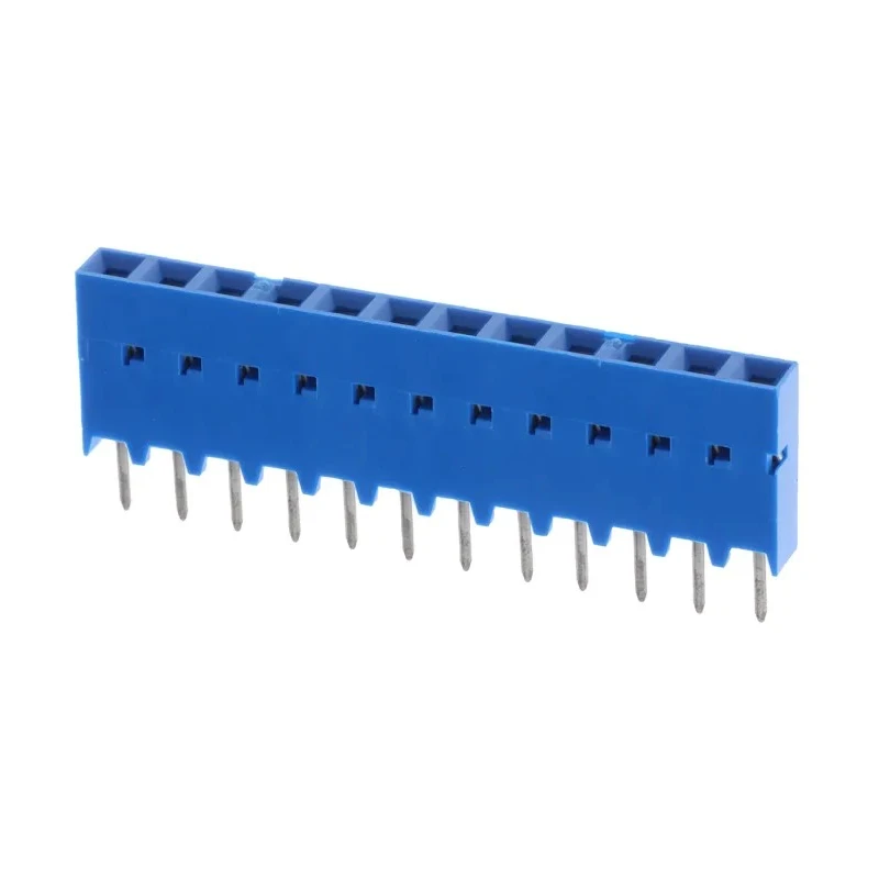 Amphenol Communications Solutions Dubox Series Straight Through Hole PCB Socket, 12-Contact, 1 Row, 2.54 mm 75915-412LF