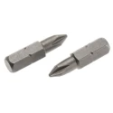 RS PRO Screwdriver Bit PH1 Tip, Phillips Drive, Chrome Vanadium Steel, 25 mm Overall 252-753