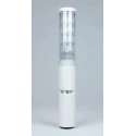 Patlite LA6 Series Clear Signal Tower Buzzer, 5 Lights, LED, 24V DC, IP54, Multifunction, Height 428mm LA6-5DTNWB-POE