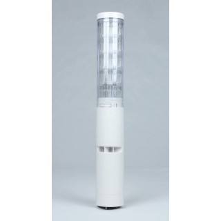 Patlite LA6 Series Clear Signal Tower Buzzer, 5 Lights, LED, 24V DC, IP54, Multifunction, Height 428mm LA6-5DTNWB-POE