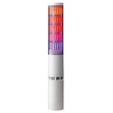 Patlite LA6 Series Clear Signal Tower Buzzer, 5 Lights, LED, 24V DC, IP54, Multifunction, Height 428mm LA6-5DTNWB-POE