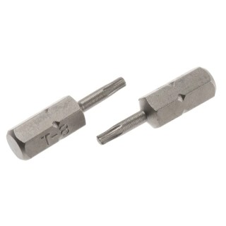 RS PRO Screwdriver Bit, 6.35 mm Hex Drive, T8 Tip, 25 mm Overall Length, Chrome Vanadium Steel 252-882
