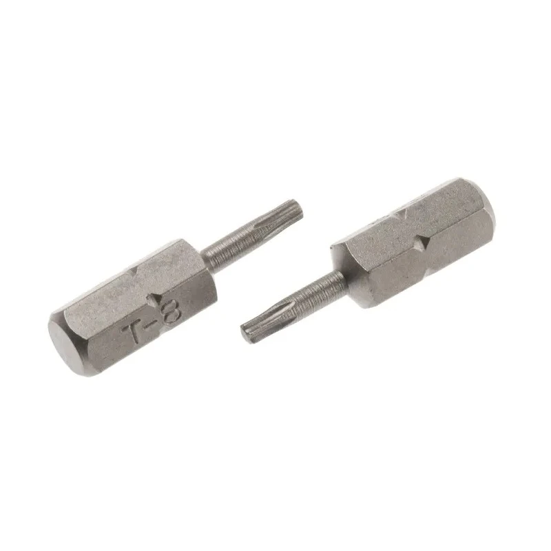 RS PRO Screwdriver Bit, 6.35 mm Hex Drive, T8 Tip, 25 mm Overall Length, Chrome Vanadium Steel 252-882