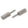 RS PRO Screwdriver Bit, 6.35 mm Hex Drive, T8 Tip, 25 mm Overall Length, Chrome Vanadium Steel 252-882