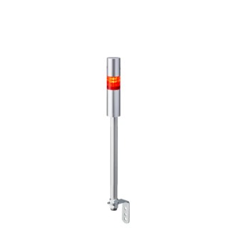 Patlite LR4 Series Signal Tower Buzzer Unit with Blue, Green, Amber, Clear, Red, White LED Lights 24V DC Pole LR4-102LJBU-R