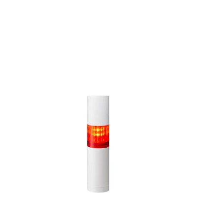 Patlite LR4 Series Signal Tower Buzzer with Amber, Blue, Clear, Green, Red, White LED Lights 24V DC Direct LR4-102WJBW-R