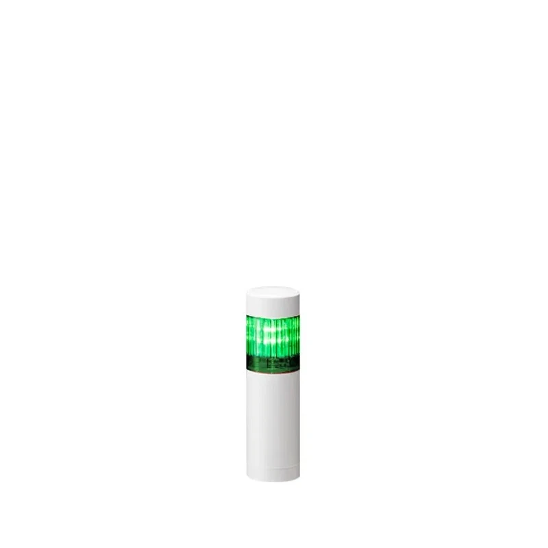 Patlite LR4 Series White, Red, Amber, Green, Clear, Blue Signal Tower No Sounder Component 24V DC Direct Mount LR4-102WJNW-G