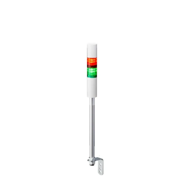 Patlite LR4 Series Signal Tower Buzzer 2 Lights LED Pole Mount 24V DC LR4-202LJBW-RG