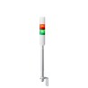 Patlite LR4 Series Signal Tower Buzzer 2 Lights LED Pole Mount 24V DC LR4-202LJBW-RG