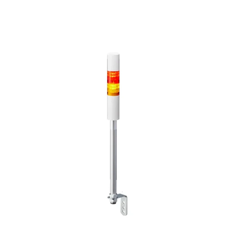 Patlite Signal Tower Buzzer 2 Lights Green, Clear, Blue, Amber, Red, White LED 24V Pole Mount LR4-202LJBW-RY