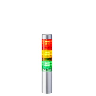 Patlite LR4 Series Signal Tower Buzzer Unit 3 Lights 24V DC Direct Mount LR4-302WJNU-RYG