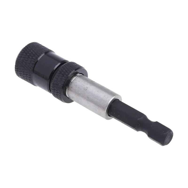 RS PRO 6.35 mm Hex Round Magnetic Bit Holder Chrome Aluminium Alloy 253-122