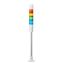 Patlite LR4 Series Signal Tower Buzzer with Amber, Green, Red, White, Blue, Clear LED Lights 24V DC Pole LR4-402PJBW-RYGB