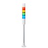 Patlite LR4 Series Signal Tower Buzzer with Amber, Green, Red, White, Blue, Clear LED Lights 24V DC Pole LR4-402PJBW-RYGB