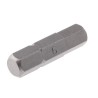 RS PRO Chrome Vanadium Steel Hex Screwdriver Bit 6 mm Tip, Hex Drive, 25 mm Overall 253-223