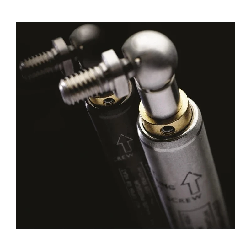 RS PRO Stainless Steel Gas Strut with Ball & Socket Joint 880mm Extended Length 400mm Stroke SXV4101000010