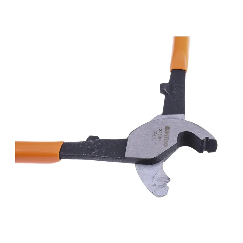 Bahco ESD Safe Straight Cable Cutter, Stainless Steel Jaw, Polyvinyl Chloride Handle, 240mm Overall Length 2233D -240