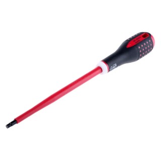Bahco Hexagon Screwdriver 5 mm Tip, 175 mm Blade, Bi-Material Handle, Alloy Steel Blade, VDE/1000V Approved, 297 mm BE-8705S