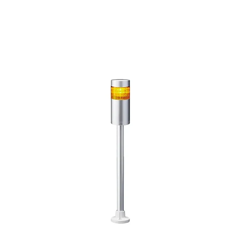 Patlite LR6 Series Amber Signal Tower Buzzer 1 Light LED 24V DC Pole Mount LR6-102PJNU-Y